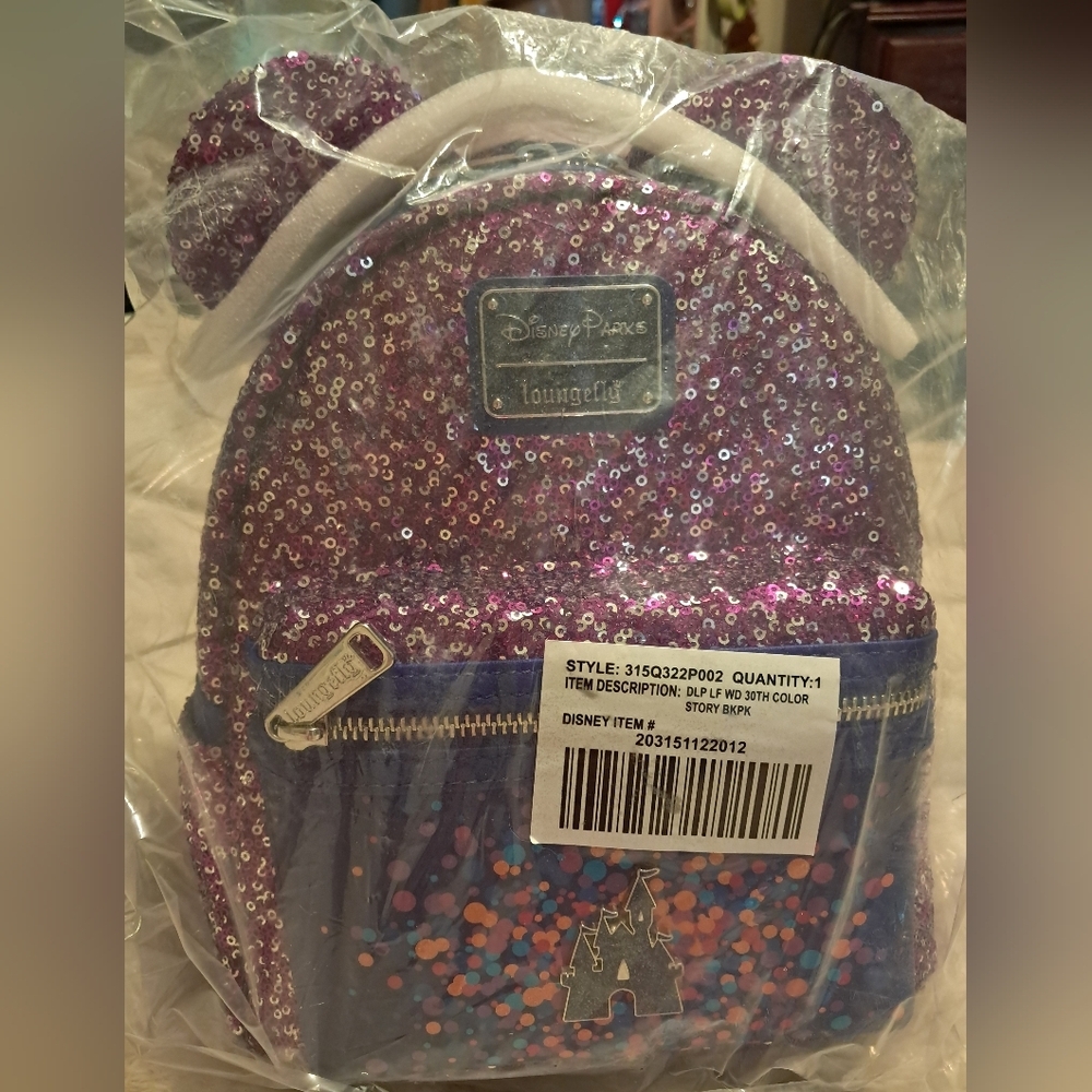 Disneyland Paris 30th Anniversary Loungefly Backpack (Rare) NWT - Picture 2 of 7